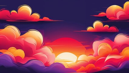 A Vibrant and Modern Abstract Background Featuring Bold Colors, Dynamic Shapes, and Fluid Lines, Creating a Stylish and Energizing Visual Composition