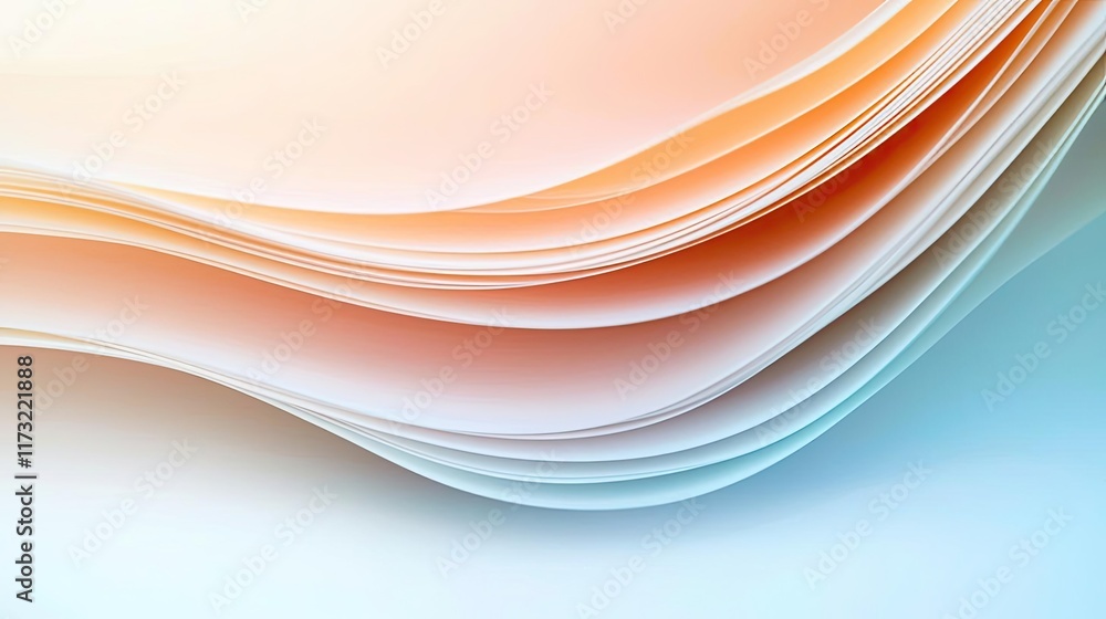 Poster pastel abstract background idea. a serene blend of soft, layered colors creating an abstract, calmin