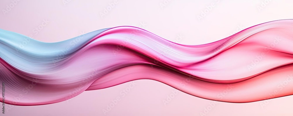 Poster pastel abstract background idea. elegant fluid wave design in pink and blue tones with a soft gradie