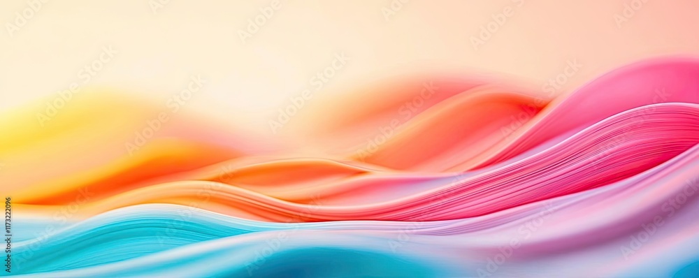 Poster pastel abstract background idea. abstract colorful waves create a vibrant and dynamic background.