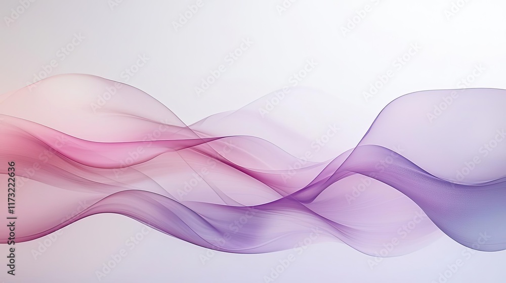 Poster pastel abstract background idea. abstract waves in soft pink and purple tones creating a fluid and m