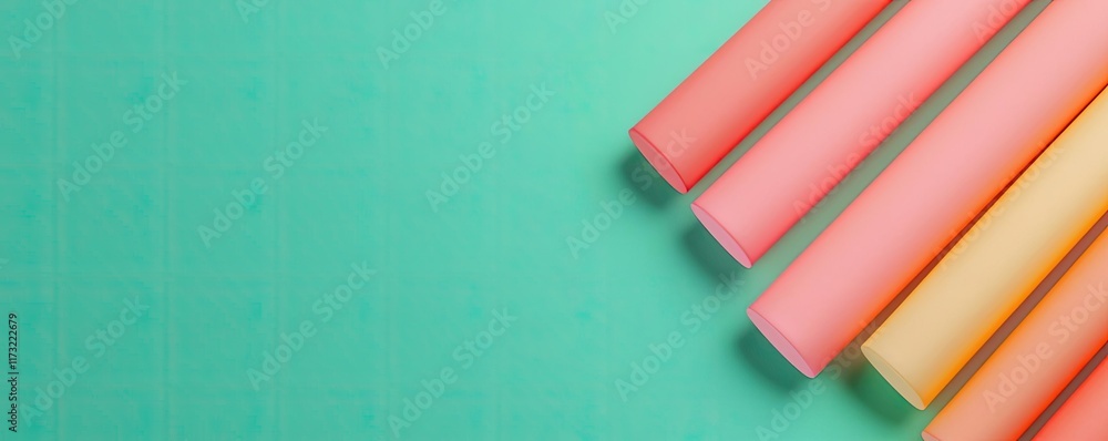 Poster neon abstract background concept. colorful abstract shapes on a textured background, ideal for creat