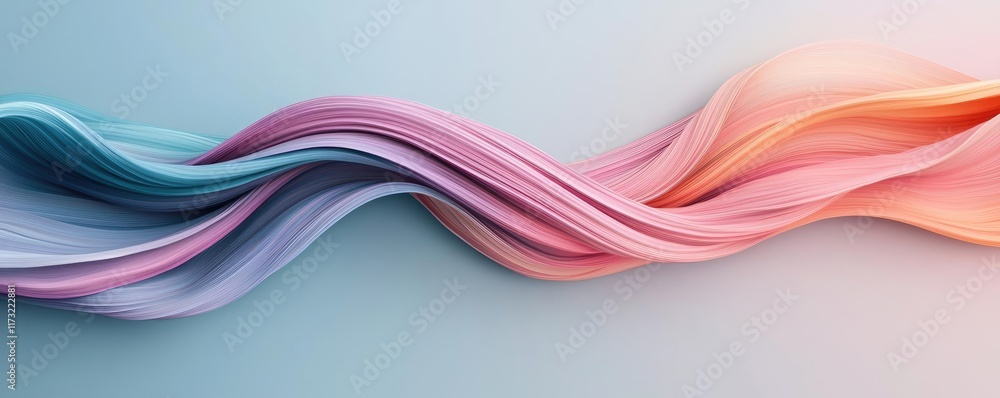 Poster pastel abstract background idea. colorful abstract waves in pastel shades create a vibrant and dynam