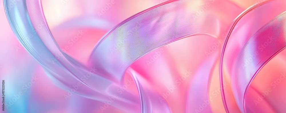 Poster neon abstract background concept. an abstract composition of soft pastel colors creating a dreamy, f