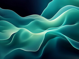 Obraz premium Abstract Gradient Background in Green and Blue with Grainy Texture,texture, blur, abstract, background,Green abstract geometric scratches, abstract poster with wavy lines and circles,High-resolution