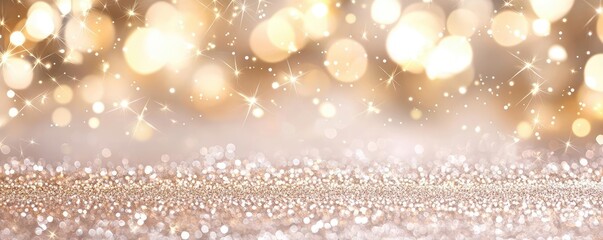 Glitter abstract background idea. A sparkling background with soft golden lights and shimmering effects for various uses.