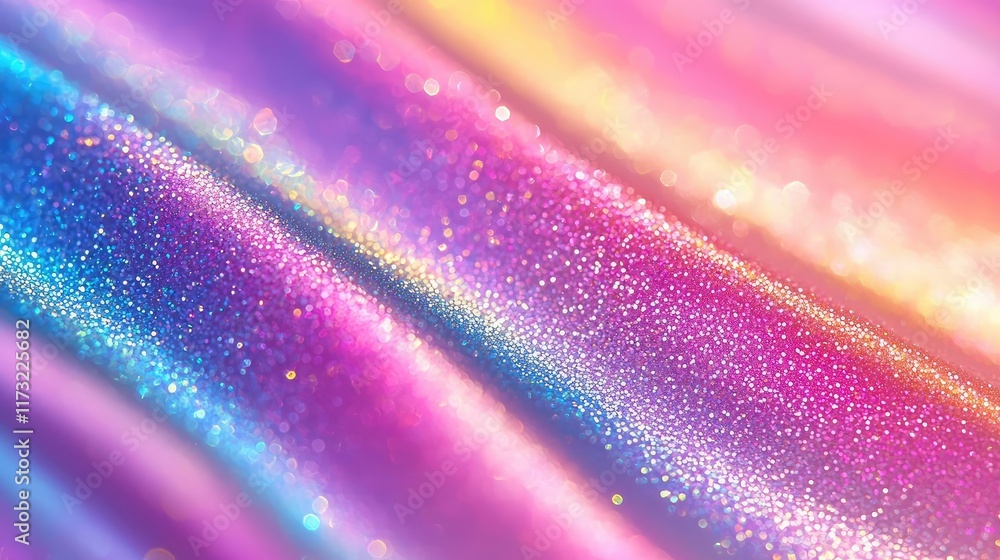 Poster glitter abstract background idea. vibrant and colorful abstract fabric with shimmering glitter for c