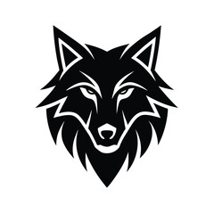 wolf head vector