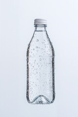 A sleek, minimalist bottle against a pure white background—perfect for versatile branding. Created using generative AI