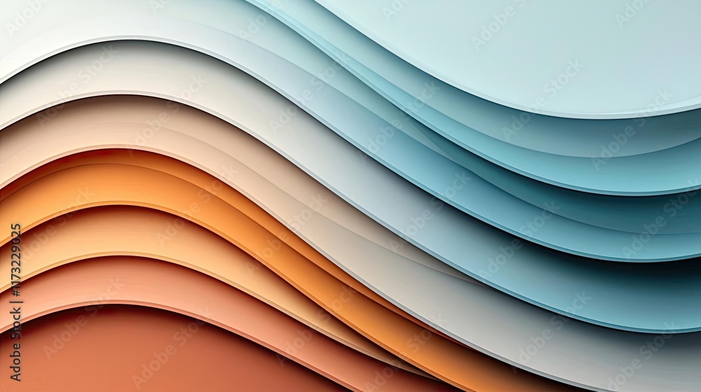 Poster pastel abstract background idea. elegant abstract wave pattern in soothing colors for creative backg