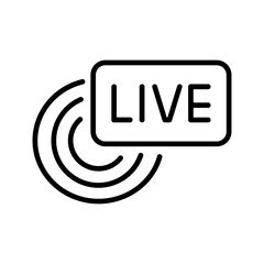 Live Stream Vector Icon