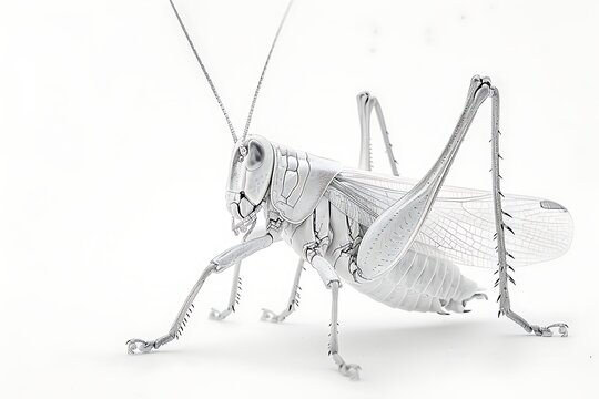 recommend clip art: hopping grasshopper outline with large hind legs