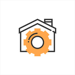 gear icon vector illustration