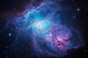 Fototapeta premium Colorful nebula clouds are made up of colorful clouds of interstellar gas. 