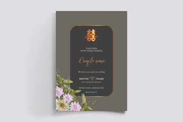 floral bridal shower invitation templates