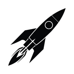 rocket isolated on white background