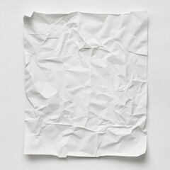 Obraz premium Background Texture of Crumpled and Creased Blank White Paper for Poster