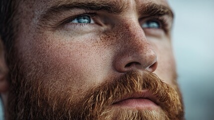 Obraz premium No Shave November awareness campaign, promoting men's health and raising awareness for prostate cancer research through facial hair campaigns