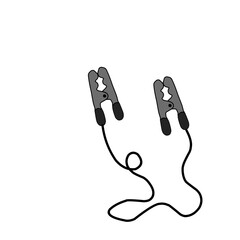 Emergency Jumper Cable Vector 