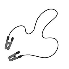 Emergency Jumper Cable Vector 