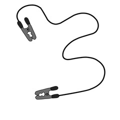 Emergency Jumper Cable Vector 