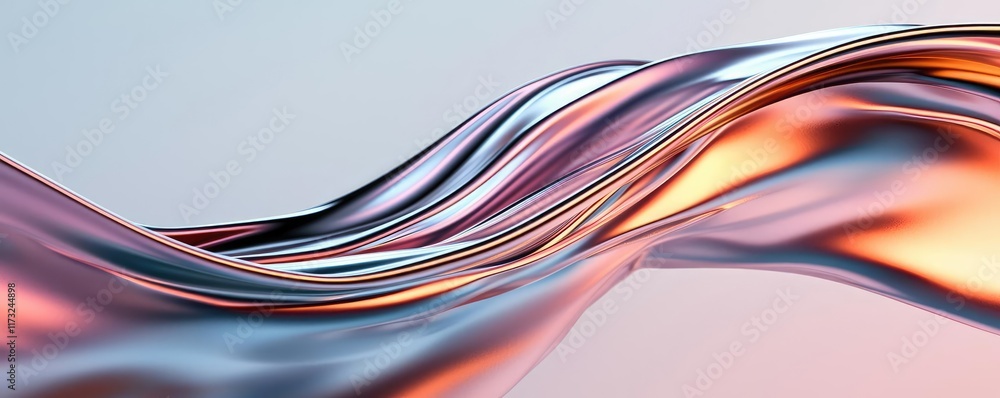 Poster waves abstract background concept. abstract wave pattern with smooth, flowing lines in gradient colo