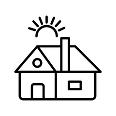 Cozy Cabin Vector Icon
