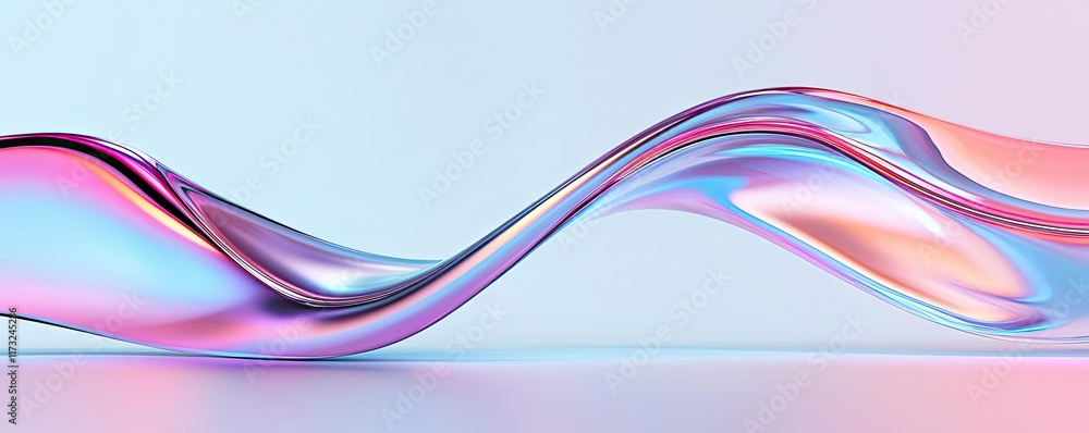 Poster waves abstract background concept. a fluid, colorful wave design with vibrant gradient hues for mode