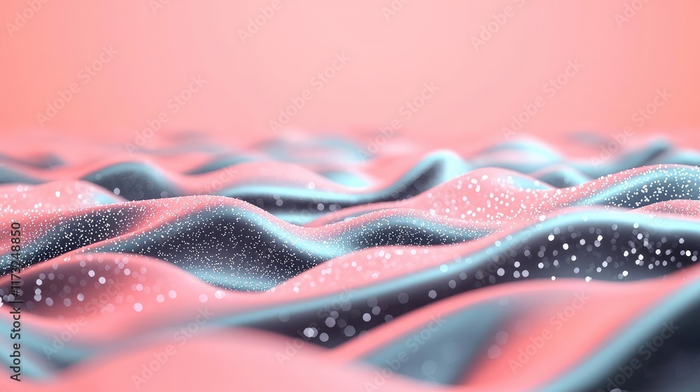 Aufkleber splash abstract background concept. a captivating abstract wave design with a soft pink and blue col