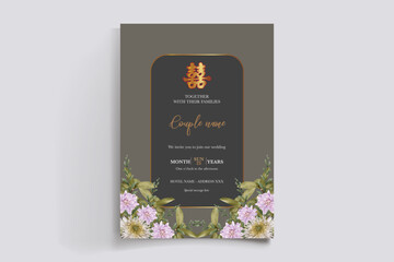 floral bridal shower invitation templates