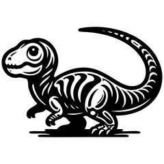 Dinosaur Skull Illustration.