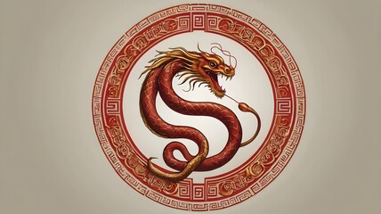 Obraz premium Chinese New Year banner for the Year of the Snake