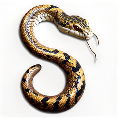 Obraz premium snake in a traditional Chinese style, isolated on a transparent background 