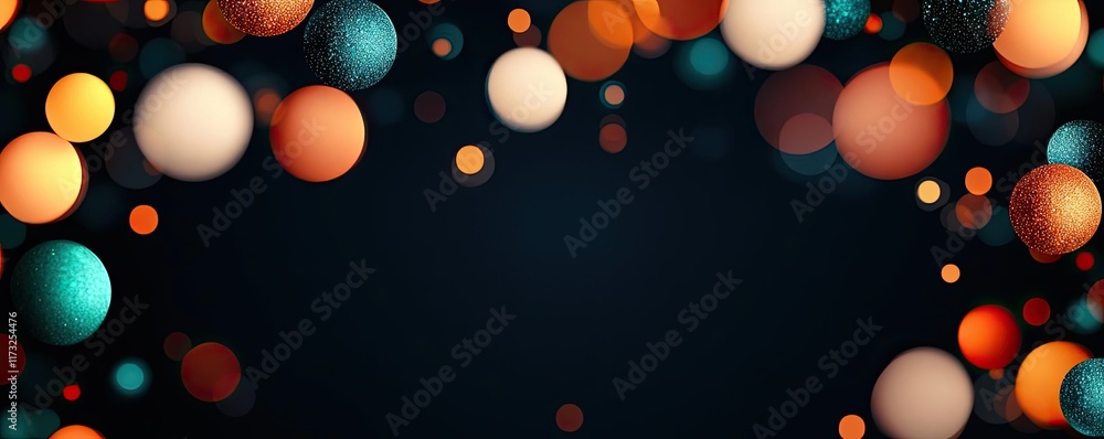 Poster splash abstract background concept. colorful bokeh lights create a vibrant background for creative p