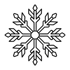 black and white snowflake