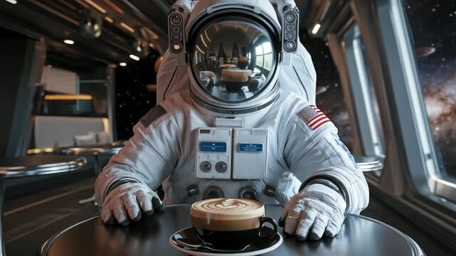 Space Latte Art