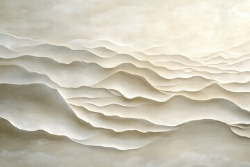 Soft beige beach sand background with natural flowing waves tranquil environment abstract art serene viewpoint
