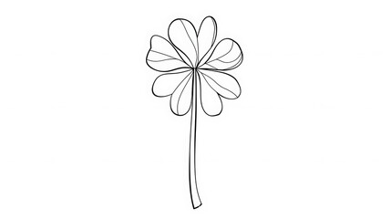 St. Patrick�s Day shamrock outline