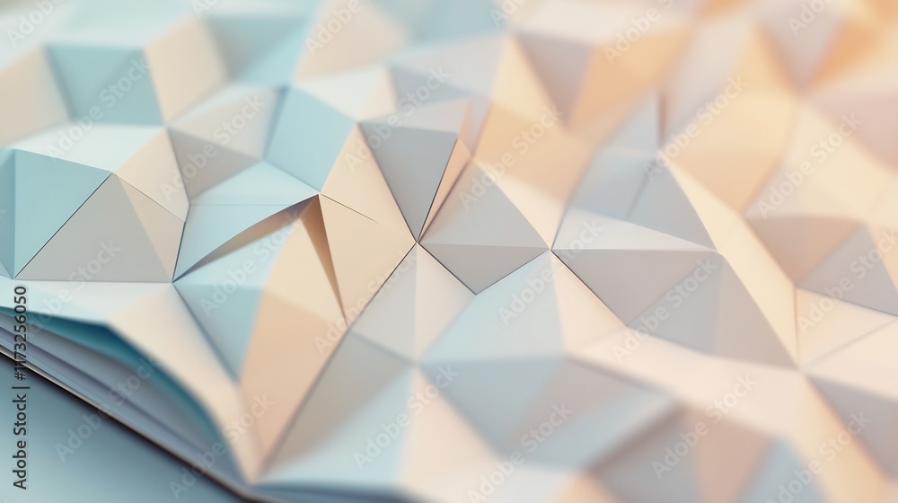 Poster elegant geometric triangular pattern design for modern business report presentation