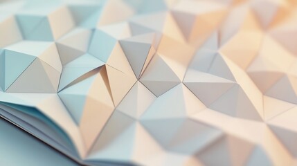 Fototapeta premium Elegant Geometric Triangular Pattern Design for Modern Business Report Presentation
