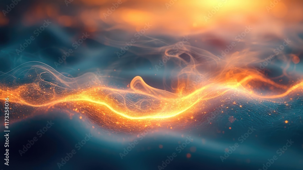 Poster smoke abstract background concept. abstract image showcasing vibrant energy flow with colorful light