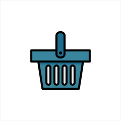 blue shopping icon