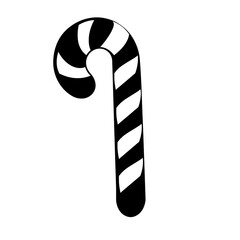 Naklejka premium christmas candy cane silhouette