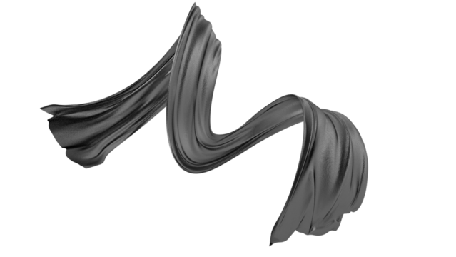 Flying grey silk textile fabric flag background. Smooth elegant golden Satin Isolated on beige Background for grand opening ceremony. Gold curtain. 3d vector illustration