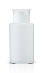plastic container of nail polish remover