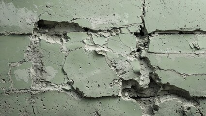 Obraz premium Softly Weathered Light Pale Gray-Green Texture with Uneven, Distressed Surface Featuring Subtle Shifts and Organic, Aged Visual Characteristics