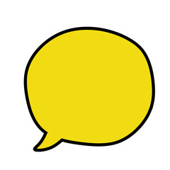 yellow speech bubble. yellow speech bubble cartoon box icon