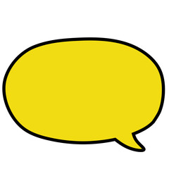 yellow speech bubble. yellow speech bubble cartoon box icon
