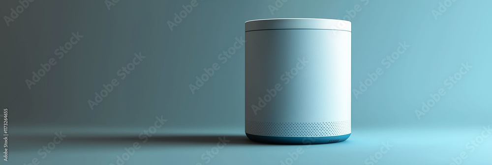 Poster wifi portable device range. portable wi-fi router in a cylindrical design, ideal for long-range conn