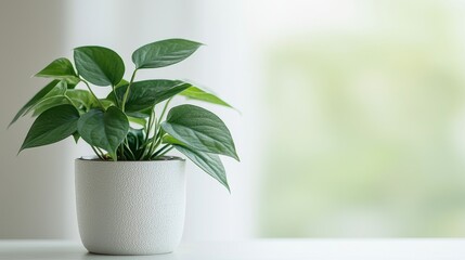 Eco-Friendly Air Filter Plant in a Modern Pot